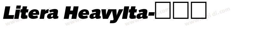 Litera HeavyIta字体转换